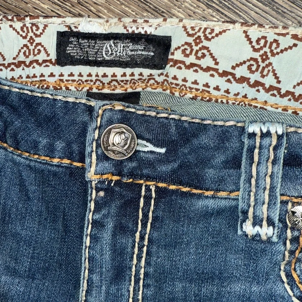 Cello Embroidered Beaded Flare leg Jeans Size:30x30